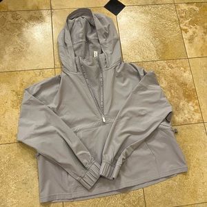 Lululemon half zip lavender jacket with hood size 4